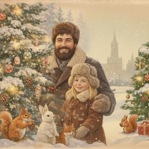 Новогодняя советская открытка