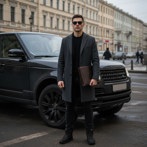 Пример стиля С машиной