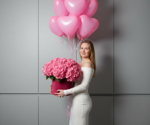 Эффект Кортезии и шарики в форме сердца на фоне шкафа в стиле С шариками 👩‍🦰