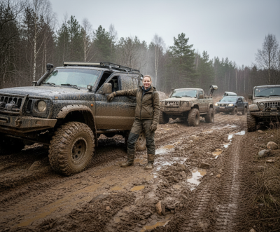Стиль Бездорожье - Грязь, мощные джипы, преодоление препятствий