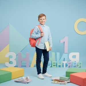 Эффект Трендовая фотозона для соцсетей в стиле 1 Сентября 🎒