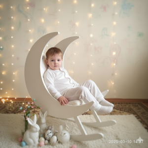 Эффект Ребенок в кресле-месяце в стиле Пасха