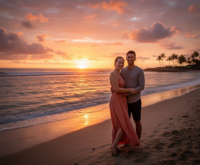 Стиль Закат на море - Золотой час, теплое освещение