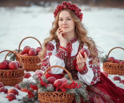 Стиль Аля-русс - Кокошник, меха, богатый стиль