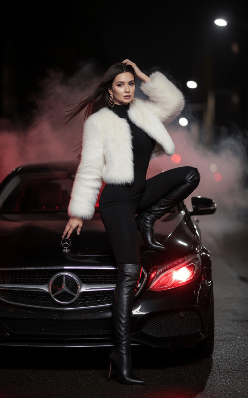 Пример стиля С машиной